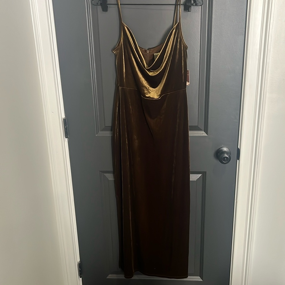 Velvet formal maxi dress Size 6